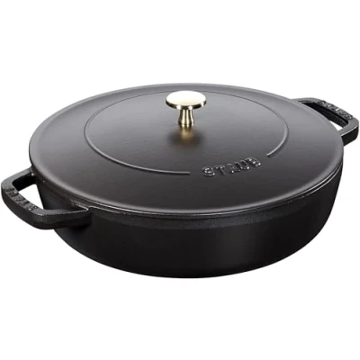 Image of Staub Skillet Chistera Black ø 24 cm / 2.4 Liter