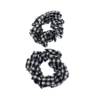 Image of Zac&#039;s Alter Ego Set of 2 Gingham Hair Scrunchies