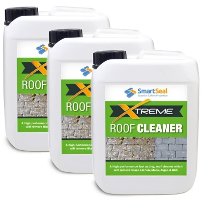 Image of SmartSeal Roof Clean Xtreme 5L BUY 3 for THE PRICE OF 2!** Powerful, Fast Acting, Cleaner Concrete and Slate Tiles. Quickly removes Dirt, Algae Lichen……
