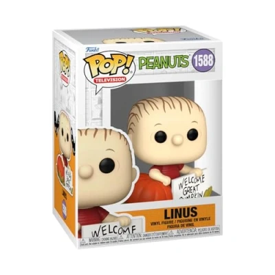 Image of Funko Pop! Movies: ITG PiecesB Linus Van Pelt Peanuts TV Specials Collectable Vinyl Figure Gift Idea Official Merchandise Toys for Kids &amp; Adults Fans Model Collectors