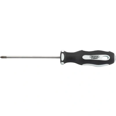 Image of Draper Cross Slot Soft Grip Screwdriver, No.0 x 75mm