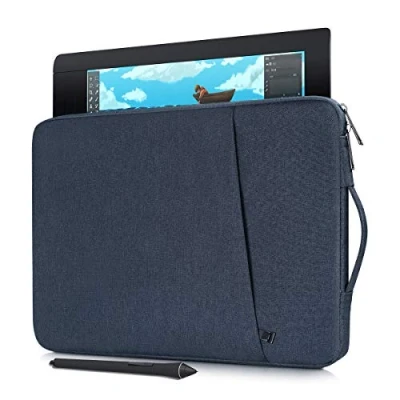Image of Drawing Tablet Sleeve Case for UGEE M708, GAOMON PD1161, HUION HS610 HS611/ Inspiroy 2, KAMVAS 12/13, Wacom PTH660, XP Pen Deco 01 V2, Navy Blue