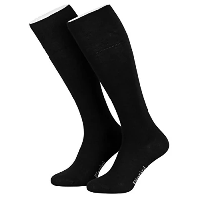 Image of Piarini Women’s Knee High Socks Black UK3 5 (EU35 38) 4 Pack