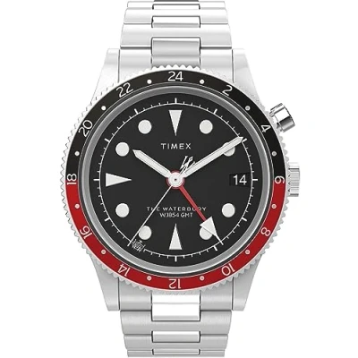 Image of Timex Men&#039;s Waterbury 39 mm Watch Stainless Steel Bracelet Black Dial Case TW2W22700
