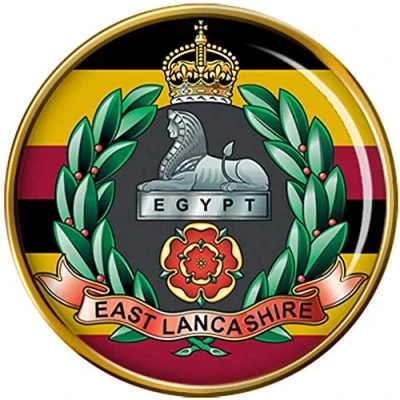 Image of East Lancashire Regiment, British Army Pin Badge