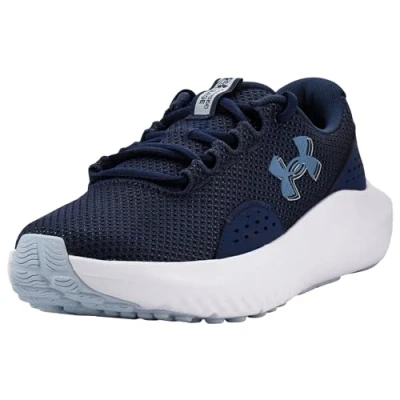 Image of UA W Charged Surge 4 Washed Navy/Blue Calm/Metallic Blue Calm 4.5