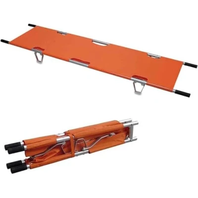 Image of FUYAO Folding Medical Stretcher, Portable Aluminum Alloy Stretcher,First Aid Rescue Ambulance for Hospital Clinic Home Mobile Injured
