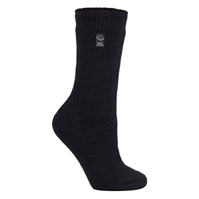 Image of HEAT HOLDERS Dog Walking Socks Novelty Fun Pattern Outdoor for Men &amp; Women (6 11, BLACK)