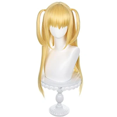 Image of HIROAKIYA Misa Amane Wig, Death Note Cosplay Wig with Cap, Length approx.70cm