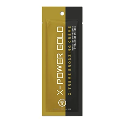 Image of Power Tan X GOLD Bronzing Non Tingle Sunbed Accelerator Cream 20ml Sachet