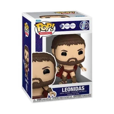 Image of Funko Pop! Movies: 300 King Leonidas 1/6 Odds for Rare Chase Variant the Movie Collectable Vinyl Figure Gift Idea Official Merchandise Toys Kids &amp; Adults Movies Fans, English,French,spanish