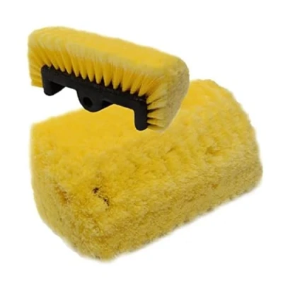Image of Smart Tech Car Care Replacement Soft Bristle Wash Brush Head 5 Sided Bristles For Cleaning Poles Cars, Vans, Truck, Lorry