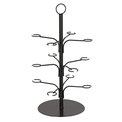 Image of Beaumont Cocktail Glass Tree Display Perfect for Serving Cocktails or Champagne Holds up to 12 Glasses