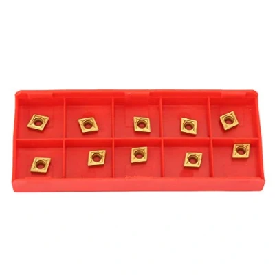 Image of Carbide Turning Inserts CCMT21.51（CCMT060204）CCMT Insert Mutilayer Coated CNC Lathe for Tool Holder Replacement 10Pcs