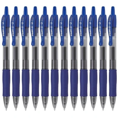 Image of Pilot G210 Retractable Gel Rollerball 1.0 mm (Box of 12) Blue