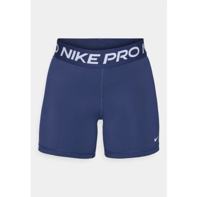 Image of Nike Performance Short Leggings, Women&#039;s, Size: Large, Midnight navy/white