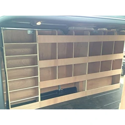 Image of Plyline NorthEast Ltd Fully Assembled Van Shelving Racking to fit Ford Transit Custom LWB Plywood System Case Storage Unit