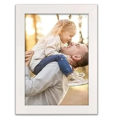 Image of MH Home Photo Frame, Picture Certificate Freestanding &amp; Wall Mountable (White, A4 (21 x 30 cm))