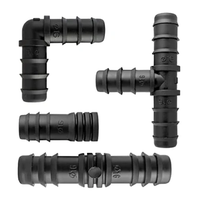 Image of Garden Automatic Water Supply Pipe 13/16mm 25m,50m,100m+200m LDPE Hose with Optional Matching Fittings (10 Mixed connectors)