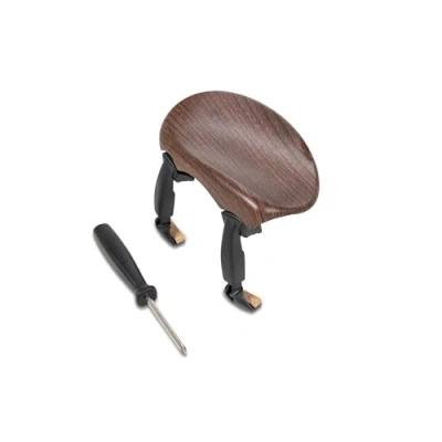 Image of Wittner Augsburg Violin Chin Rest 4/4 Rosewood Colours Middle Made of High Tech Plastic, Height and Tilt Selectable with Screwdriver