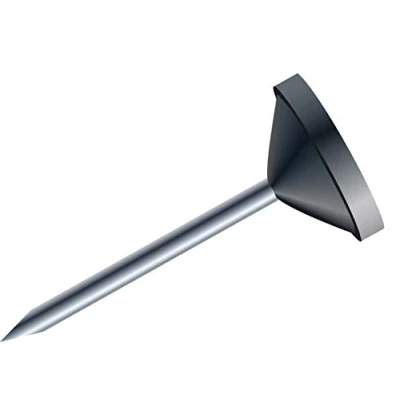 Image of Exacompta Ref 14501E Flat Headed Pins (Pack of 100) 8mm Width x 5mm Height in Size Suitable for Pinboards or Corkboards Offices, Homes &amp; Businesses Black