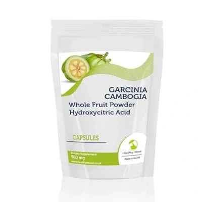 Image of Garcinia Cambogia Whole Fruit Powder 500mg 90 Capsules Hydroxycitric Acid HCA Malabar Tamarind