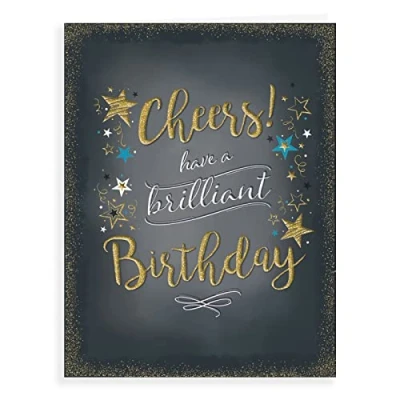 Image of Piccadilly Greetings Modern Male Birthday Card 8 x 6 inches