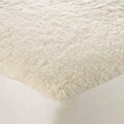 Image of Fleece Underblanket Deep Cot Bed Mattress Protector Soft Cosy Cover &amp; Thermal Warm Toppers Fitted Enhancers (70x140+15cm)