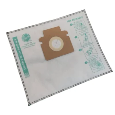 Image of Hoover H91 Vacuum Cleaner Bags, Original, Microfiber, Pure EPA, Active Carbons, Anti Odor, Extra Filtering, Compatible with H ENERGY 300, 4 Pieces