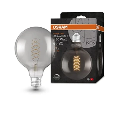 Image of Osram Globe LED Light Bulb Dimmable G125 E27 7.8W (30W Eqv) Warm White