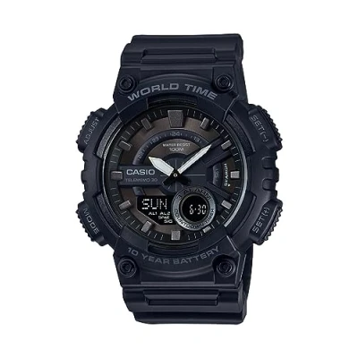 Image of Casio Men Analog Digital Quartz Watch with Plastic Strap AEQ 110W 1BVCF