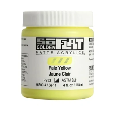 Image of Golden : SoFlat Matte Acrylic Paint 118ml Pale Yellow