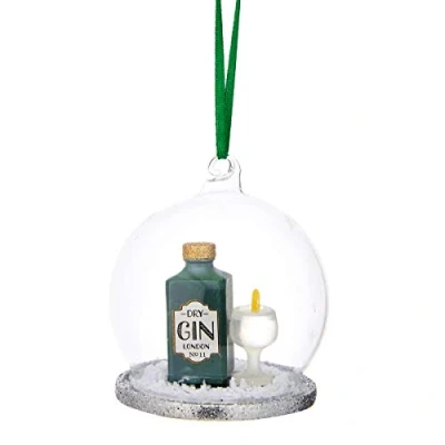 Image of Sass &amp; Belle Christmas Cheer Gin and Tonic Dome Bauble