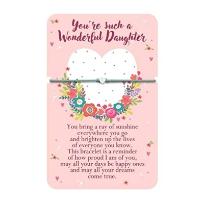 Image of Heartwarmers Sentiment Cord Bracelet Daughter