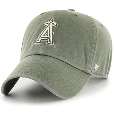 Image of 47 &#039; MLB Moss Clean Up Adjustable Hat Cap, Adult One Size, Los Angeles Angels Moss, size