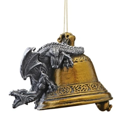 Image of Christmas Tree Ornaments Humdinger the Bell Ringer Gothic Dragon Holiday Ornament Statue Decorations