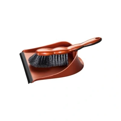 Image of blackstone Dustpan Set Broom and Shovel Metallic Look Stress Free, Effective &amp; Thorough Cleaning (Bronze)