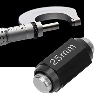 Image of Calibration Block Rod, 25mm Stainless Steel Outside Micrometer Standard Caliper Rod Bar for calibrating micrometers