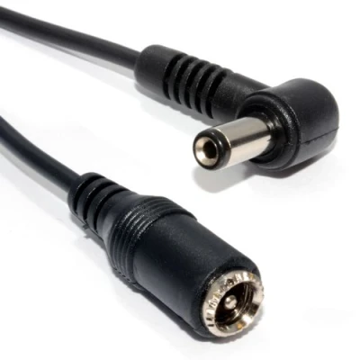 Image of kenable 5.5 x 2.5mm Right Angled DC Power Male Female CCTV Extension Cable 10m [10 metres]