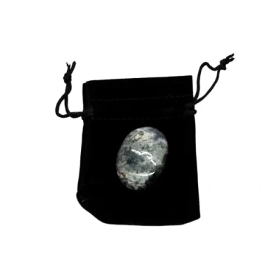 Image of VIE Naturals Worry Thumb Stone, Moss Agate