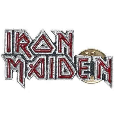 Image of Alchemy Gothic Iron Maiden: Enamelled Logo Metal Pin Badge