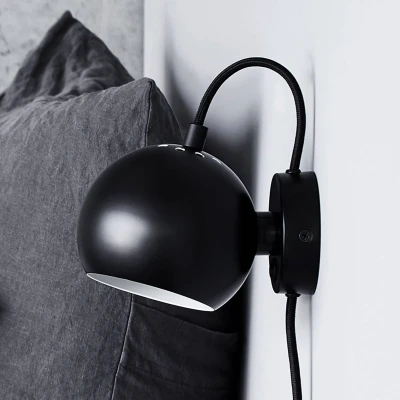 Image of FRANDSEN wall light Ball Magnet, matt black