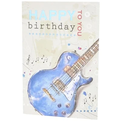 Image of Piccadilly Greetings Group Ltd Modern Birthday Card 7 x 5 inches Greetings,greyblackblue