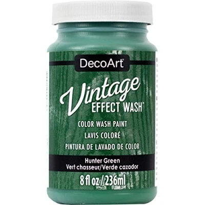 Image of DecoArt Vintage Effect Wash Paint, Hunter Green, 6.09 x 10.92 cm