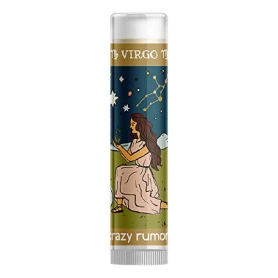 Image of Crazy Rumors Virgo (Earth Blend) Zodiac Soothing Lip Balm Stick for Dry Lips, 100% Natural and Vegan 4g