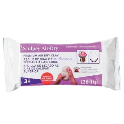 Image of Sculpey Air Dry Clay White, 2.2 lb (1 kg)