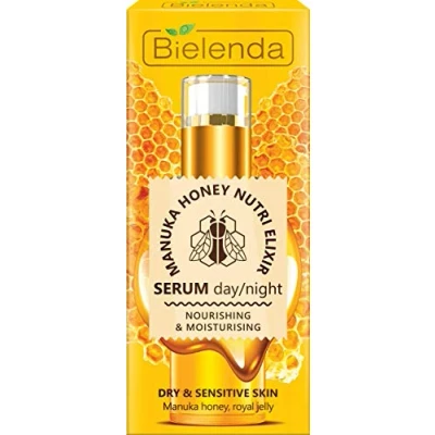 Image of Bielenda Honey Nutri Elixir Experience Moisturising Serum Day/Night Skin Dry and Sensitive 30 g