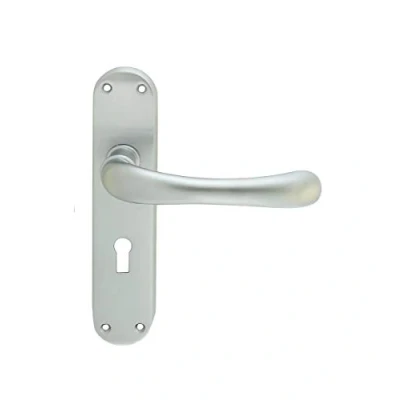 Image of Carlisle Brass CBL11SC IBRA Lever ON Backplate Lock 57MM C/C, Satin Chrome