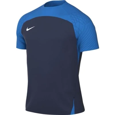 Image of NIKE DR0889 411 M NK DF STRKE III JSY SS T shirt Men&#039;s MIDNIGHT NAVY/PHOTO BLUE/WHITE Size S