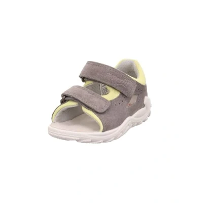 Image of Superfit FLOW Unisex Baby shoes for kids, Size: 3.5/4K, Grau/gelb Suede